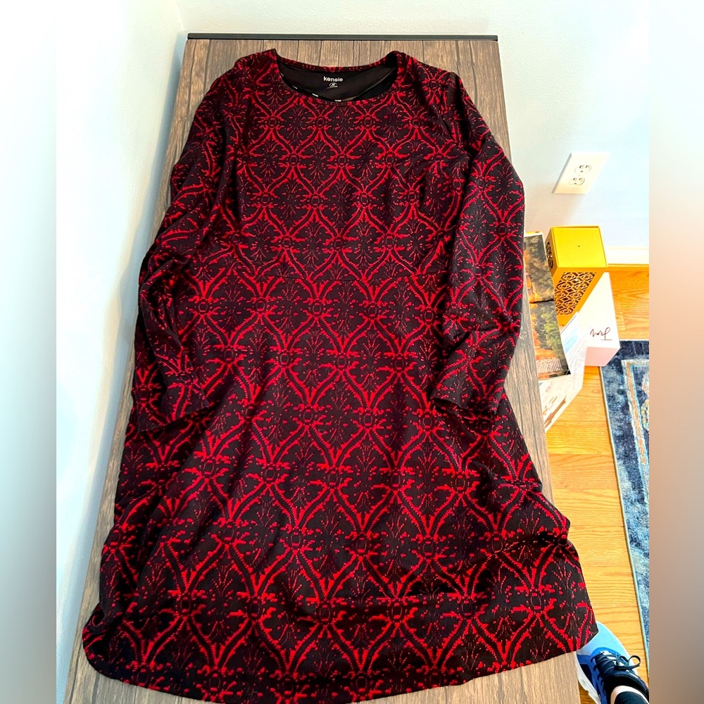 Kenzie fit and flare long sleeve dress